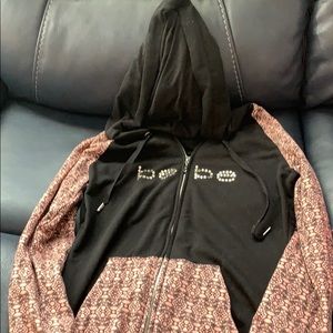 Bebe Black & Pink Hoodie with logo size SP